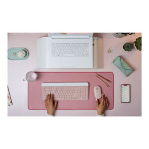 Logitech MK470 Slim Combo teclado Ratón incluido RF inalámbrico QWERTY Español Rosa