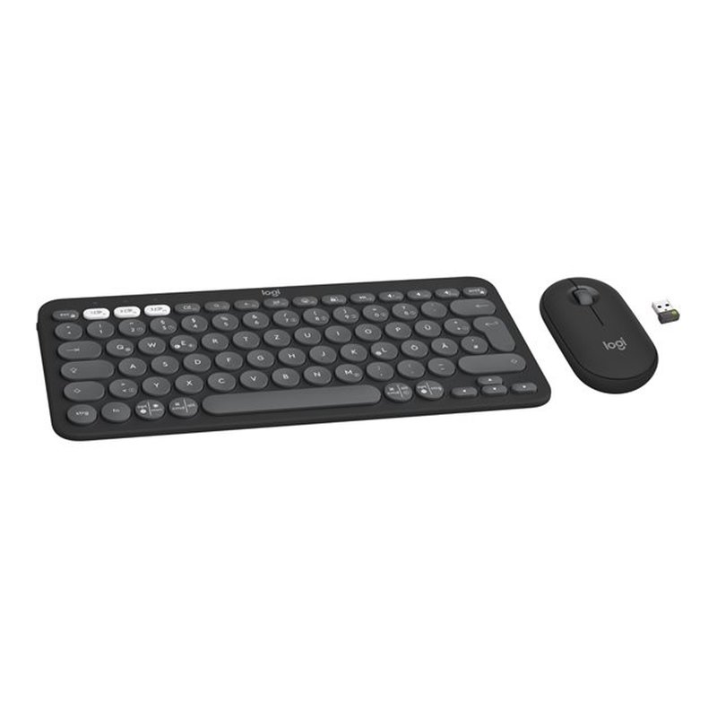 Logitech Pebble 2 Combo teclado Ratón incluido RF Wireless + Bluetooth QWERTY Inglés del Reino Unido Grafito - Imagen 2