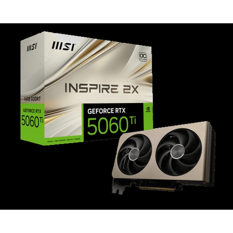 MSI GeForce RTX™ 5060 Ti 16G INSPIRE 2X OC NVIDIA GeForce RTX 5060 Ti 16 GB GDDR7 - Imagen 5