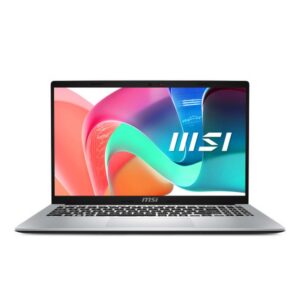 MSI Modern 15 F1MG-256XES Intel Core 5 120U Portátil 39,6 cm (15.6") Full HD 16 GB DDR4-SDRAM 512 GB SSD Wi-Fi 6E (802.11ax) FreeDOS Plata