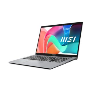 Alternative view of MSI Modern 15 F1MG-256XES Intel Core 5 120U Portátil 39,6 cm (15.6") Full HD 16 GB DDR4-SDRAM 512 GB SSD Wi-Fi 6E (802.11ax) FreeDOS Plata