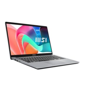 MSI Modern 15 F1MG-256XES Intel Core 5 120U Portátil 39,6 cm (15.6") Full HD 16 GB DDR4-SDRAM 512 GB SSD Wi-Fi 6E (802.11ax) FreeDOS Plata