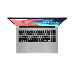 MSI Modern 15 F1MG-256XES Intel Core 5 120U Portátil 39,6 cm (15.6") Full HD 16 GB DDR4-SDRAM 512 GB SSD Wi-Fi 6E (802.11ax) FreeDOS Plata