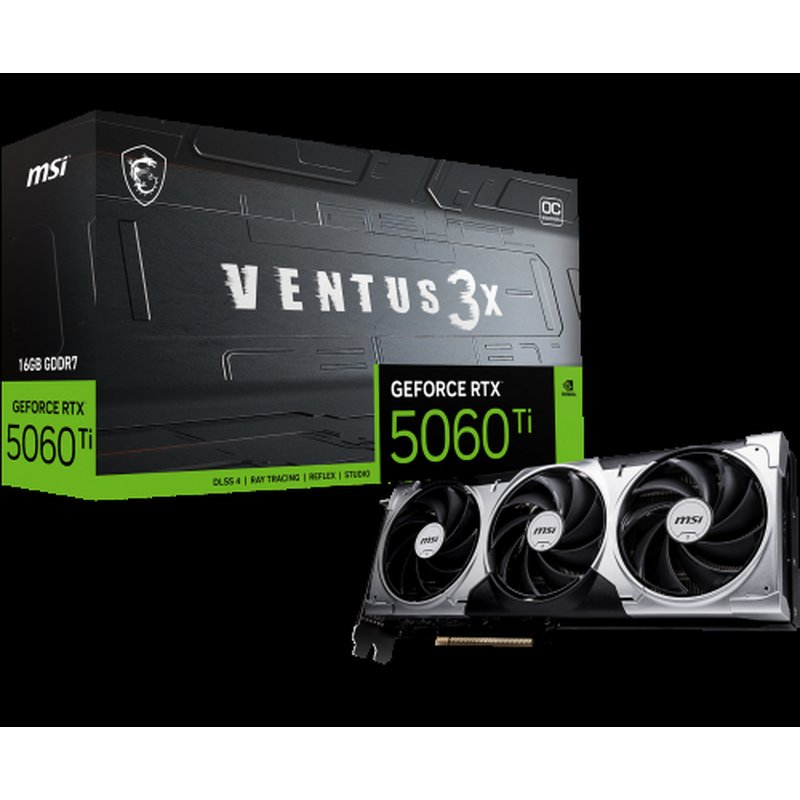 MSI VENTUS GeForce RTX 5060 TI 16G 3X OC NVIDIA 16 GB GDDR7