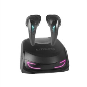 Mars Gaming MHI-ULTRA Negro, Auriculares Inalámbricos TWS, RGB Flow, Bluetooth 5.3, Triple Cancelación Ruido, 24H Batería