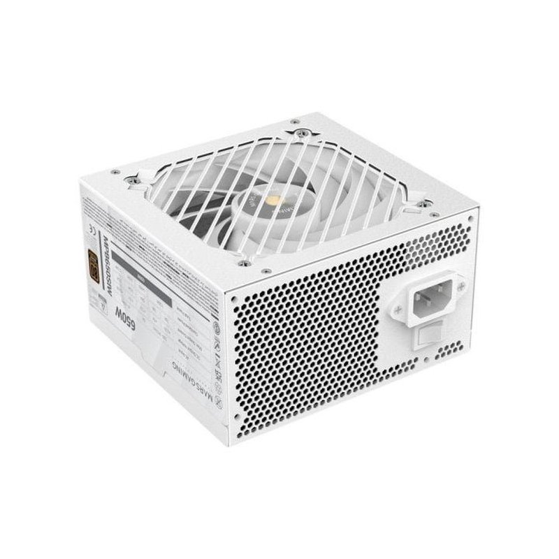 Mars Gaming MPB650SIW unidad de fuente de alimentación 650 W 24-pin ATX ATX Blanco
