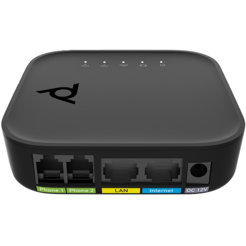 POLY Adaptador VoIP de puerto de voz ATA 402 2FXS con Open SIP y fuente de alimentación - Imagen 2