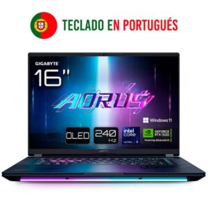 GIGABYTE AORUS MASTER 16 BZHC6PTE64SP ordenador portatil Intel Core Ultra 9 275HX Portátil 40,6 cm (16") WQXGA 32 GB DDR5-SDRAM 1 TB SSD NVIDIA GeForce RTX 5090 Wi-Fi 7 (802.11be) Windows 11 Pro Negro