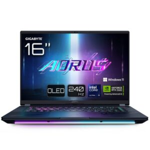GIGABYTE AORUS MASTER 16 BYHC5PTE64SP ordenador portatil Intel Core Ultra 9 275HX Portátil 40,6 cm (16") WQXGA 32 GB DDR5-SDRAM 1 TB SSD NVIDIA GeForce RTX 5080 Wi-Fi 7 (802.11be) Windows 11 Pro Negro