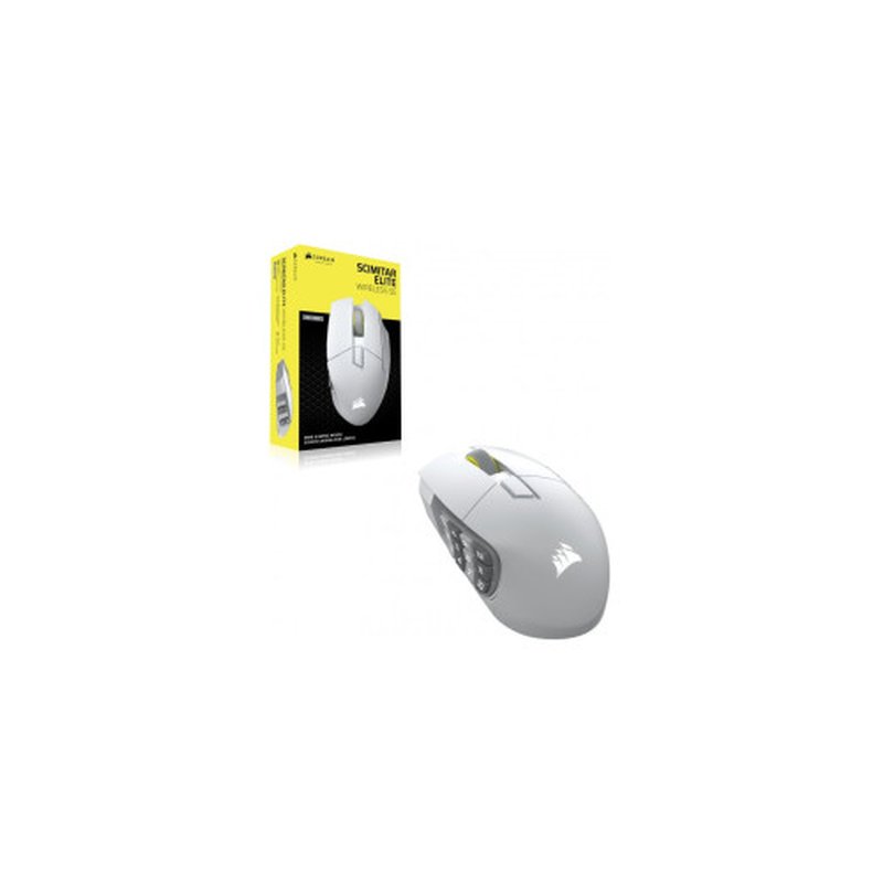 RATON CORSAIR SCIMITAR ELITE WIRELESS BLANCO CH-9314011-WW RATON CORSAIR SCIMITAR ELITE WIRELESS BLANCO CH-9314011-WW - Imagen 4