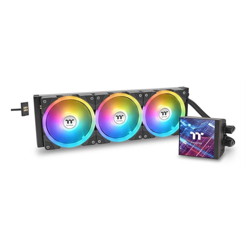 KIT REFRIGERACION LIQUIDA CPU THERMALTAKE MAGFLOE 360MM RGB BLACK 2011/1851/1700/1200/1156/1155/1151/AM2/AM3/AM4/AM5 KIT REFRIGERACION LIQUIDA CPU THERMALTAKE MAGFLOE 360MM RGB BLACK 2011/1851/1700/1200/1156/1155/1151/AM2/AM3/AM4/AM5