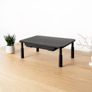 TooQ Soporte Elevador Multiusos para Monitor/Portátil, Negro