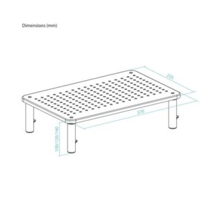 TooQ Soporte Elevador Multiusos para Monitor/Portátil, Negro TooQ Soporte Elevador Multiusos para Monitor/Portátil, Negro