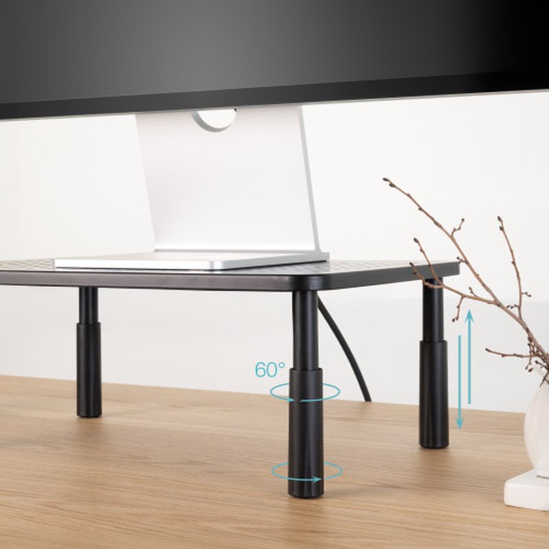 TooQ Soporte Elevador Multiusos para Monitor/Portátil, Negro TooQ Soporte Elevador Multiusos para Monitor/Portátil, Negro - Imagen 5