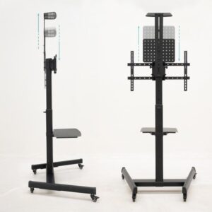 SOPORTE SUELO RUEDAS REGULABLE COMETA 60-100" 90Â°