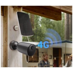 CAMARA VIGILANCIA EZVIZ BULLET EB3 4G OUTDOOR 3MP 2K WIFI DIA/NOCHE BLACK + PANEL SOLAR