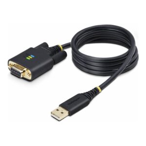 StarTech.com 1P3FFCNB-USB-SERIAL cable de serie Negro 1 m USB tipo A DB-9