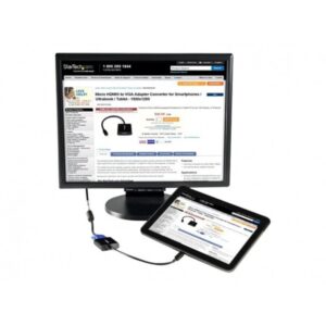 StarTech.com Adaptador Conversor Micro HDMI a VGA para Smartphones / Ultrabooks / Tabletas - 1920x1080