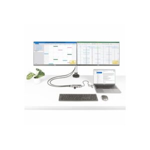 StarTech.com Adaptador Multipuertos USB-C - HDMI Doble (4K30Hz/1080p60Hz) - Hub Ladrón 3x USB-A - Mini Docking Station de Viajes - Docking Station USB Tipo C con Cable Integrado de 40cm