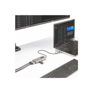 StarTech.com Adaptador Multipuertos USB-C - HDMI Doble (4K30Hz/1080p60Hz) - Hub Ladrón 3x USB-A - Mini Docking Station de Viajes - Docking Station USB Tipo C con Cable Integrado de 40cm