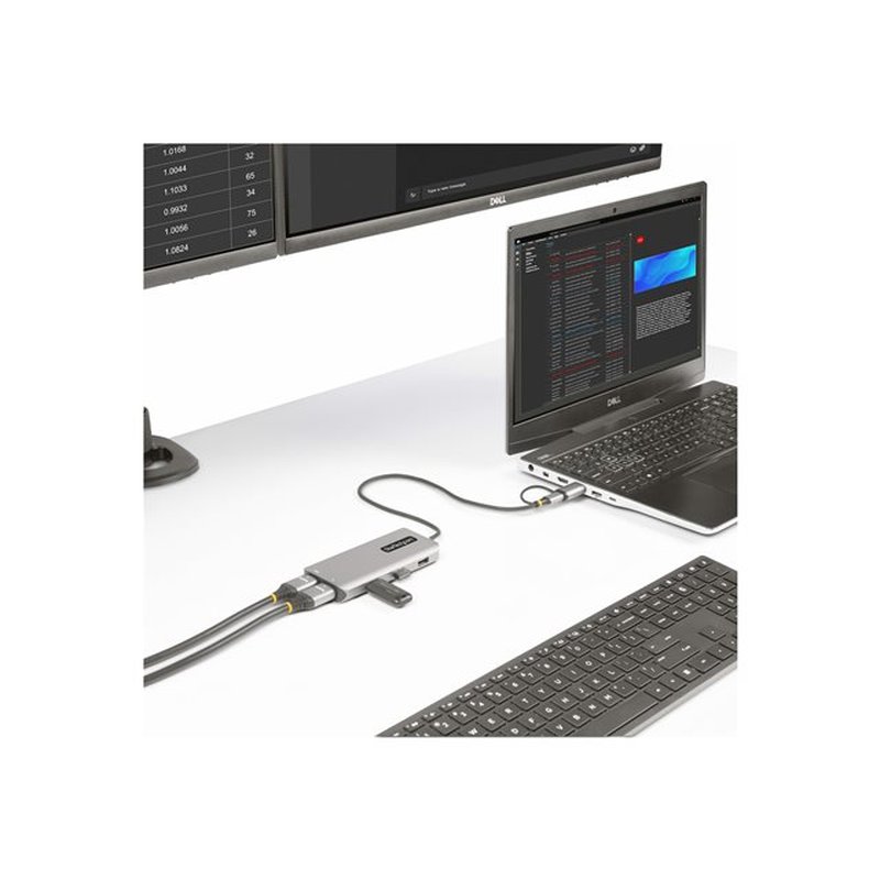 StarTech.com Adaptador Multipuertos USB-C - HDMI Doble (4K30Hz/1080p60Hz) - Hub Ladrón 3x USB-A - Mini Docking Station de Viajes - Docking Station USB Tipo C con Cable Integrado de 40cm - Imagen 7