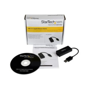 StarTech.com Adaptador Tarjeta de Red Externa NIC USB 3.0 a 1 Puerto Gigabit Ethernet 1Gbps RJ45 USBA Negro StarTech.com Adaptador Tarjeta de Red Externa NIC USB 3.0 a 1 Puerto Gigabit Ethernet 1Gbps RJ45 USBA Negro