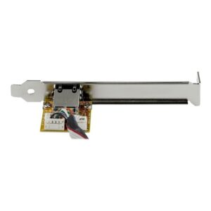 StarTech.com Adaptador Tarjeta de Red NIC Mini PCI Express PCI-e PCIe 1 Puerto Gigabit Ethernet RJ45