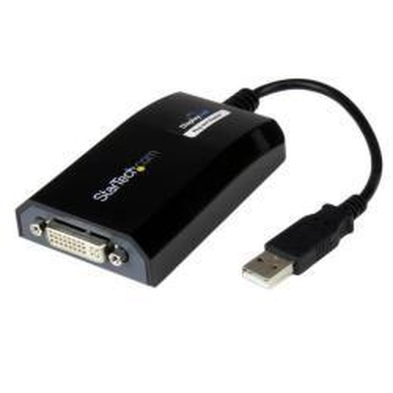 StarTech.com Adaptador de Vídeo Externo USB a DVI - Tarjeta Gráfica Externa Cable para Mac y PC - 1920x1200
