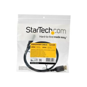 StarTech.com Cable DisplayPort 1.4 de 1m - Certificado VESA - 8K 60Hz - HBR3 - HDR - Super HD - Cable Delgado de Monitor DP a Conector DP - UltraHD 4K 120Hz - Cable Delgado de Vídeo DP 1.4