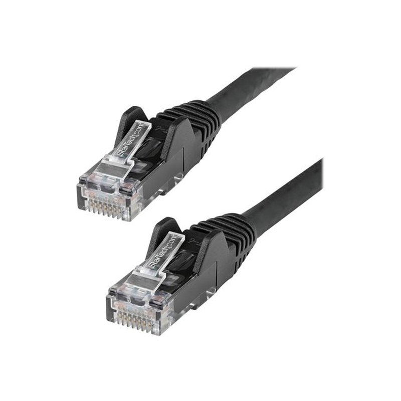 StarTech.com Cable Ethernet CAT6 de 5m - LSZH - Cable de Red de 10 Gigabits de 650MHz y PoE de 100W UTP sin Enganches (Snagless) con Alivio de Tensión - Negro - CAT 6 - ETL StarTech.com Cable Ethernet CAT6 de 5m - LSZH - Cable de Red de 10 Gigabits de 650MHz y PoE de 100W UTP sin Enganches (Snagless) con Alivio de Tensión - Negro - CAT 6 - ETL