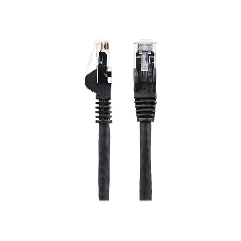 StarTech.com Cable Ethernet CAT6 de 5m - LSZH - Cable de Red de 10 Gigabits de 650MHz y PoE de 100W UTP sin Enganches (Snagless) con Alivio de Tensión - Negro - CAT 6 - ETL StarTech.com Cable Ethernet CAT6 de 5m - LSZH - Cable de Red de 10 Gigabits de 650MHz y PoE de 100W UTP sin Enganches (Snagless) con Alivio de Tensión - Negro - CAT 6 - ETL - Imagen 2
