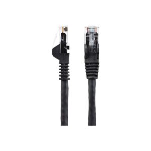 StarTech.com Cable Ethernet CAT6 de 5m - LSZH - Cable de Red de 10 Gigabits de 650MHz y PoE de 100W UTP sin Enganches (Snagless) con Alivio de Tensión - Negro - CAT 6 - ETL StarTech.com Cable Ethernet CAT6 de 5m - LSZH - Cable de Red de 10 Gigabits de 650MHz y PoE de 100W UTP sin Enganches (Snagless) con Alivio de Tensión - Negro - CAT 6 - ETL