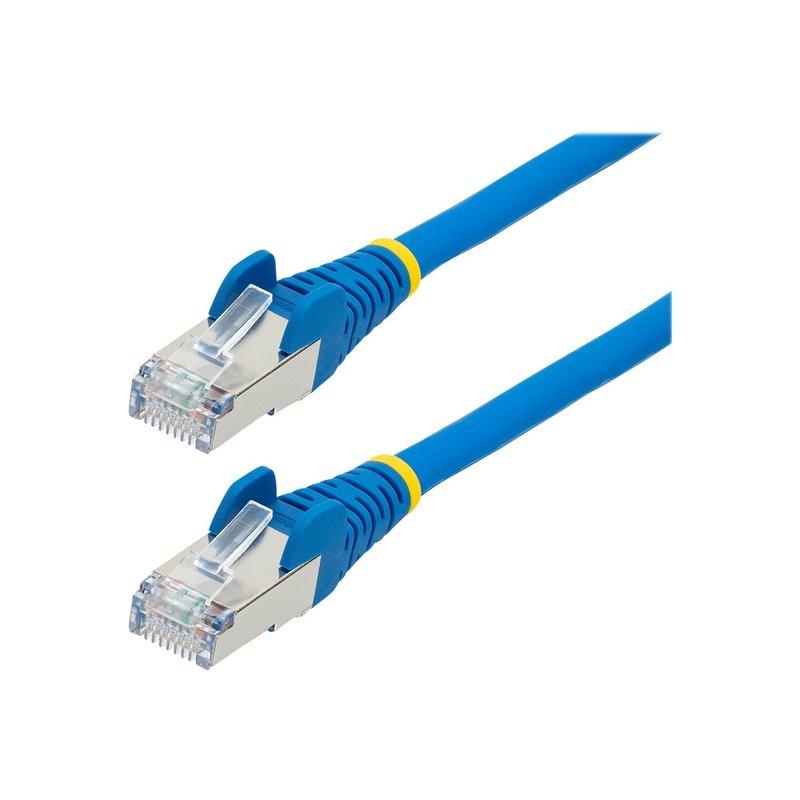 StarTech.com Cable de 1,5m de Red Ethernet CAT6a - Azul - Low Smoke Zero Halogen (LSZH) - 10GbE - 500MHz - PoE++ de 100W - Snagless sin Pestillo - RJ-45 - Cable de Red S/FTP