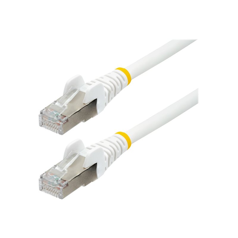 StarTech.com Cable de 1,5m de Red Ethernet CAT6a - Blanco - Low Smoke Zero Halogen (LSZH) - 10GbE - 500MHz - PoE++ de 100W - Snagless sin Pestillo - RJ-45 - Cable de Red S/FTP StarTech.com Cable de 1,5m de Red Ethernet CAT6a - Blanco - Low Smoke Zero Halogen (LSZH) - 10GbE - 500MHz - PoE++ de 100W - Snagless sin Pestillo - RJ-45 - Cable de Red S/FTP