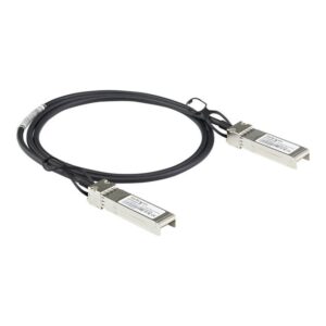StarTech.com Cable de 1m Twinax SFP+ a SFP+ con Conexión Directa 10GbE- Compatible con DAC-SFP-10G-1M de Dell EMC - Cobre - DAC Transceptor/Mini GBIC Pasivo de Bajo Poder 10 Gbps