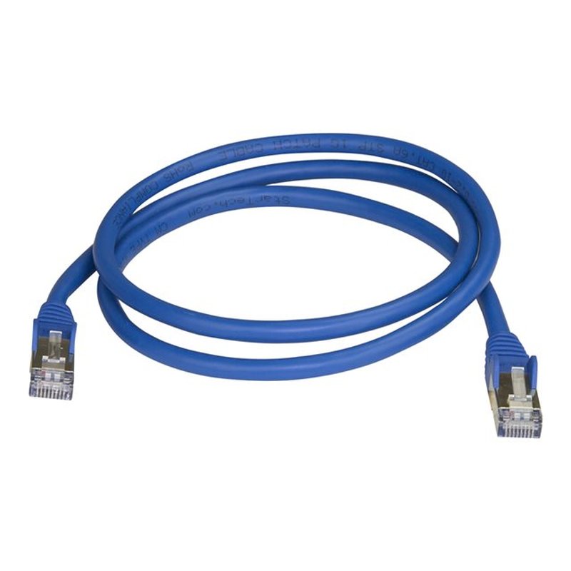 StarTech.com Cable de 1m de Red Ethernet RJ45 Cat6a Blindado STP - Cable sin Enganche Snagless - Azul StarTech.com Cable de 1m de Red Ethernet RJ45 Cat6a Blindado STP - Cable sin Enganche Snagless - Azul