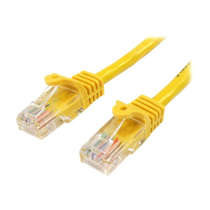 StarTech.com Cable de Red de 10m Amarillo Cat5e Ethernet RJ45 sin Enganches - Imagen 3
