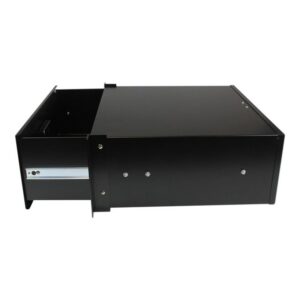 StarTech.com Cajon Metálico Acero Negro 4U 19in Pulgadas para montar en Armario Rack Bastidor