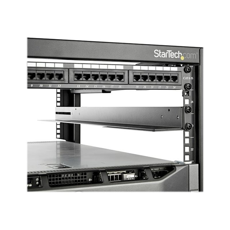 StarTech.com Carriles 1U de 19 pulgadas para Rack para Servidores con 4 Columnas - Profundidad Ajustable de 60,9cm a 91,4cm/24" a 36" - Carriles Universales HPE ProLiant Dell PowerEdge