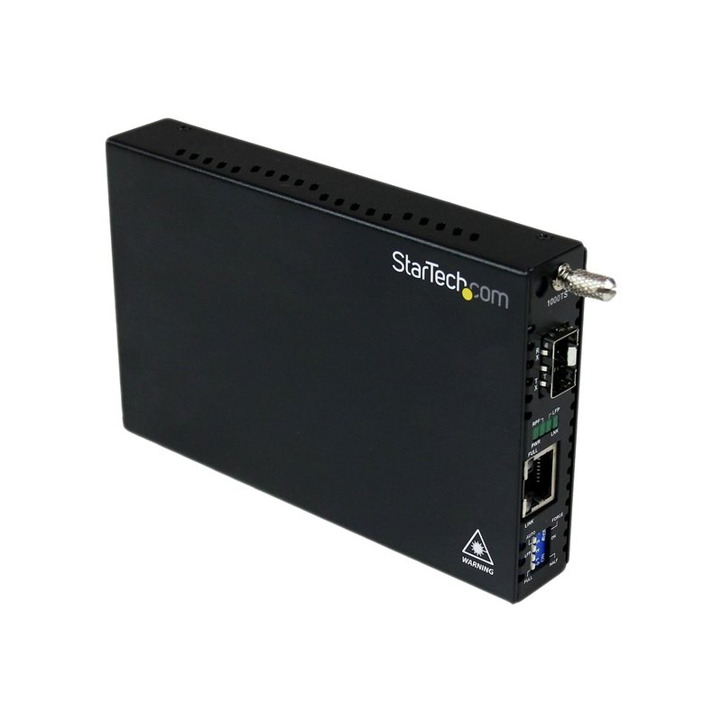 StarTech.com Conversor de Medios Gigabit Ethernet UTP RJ45 a Fibra con una Ranura SFP Disponible