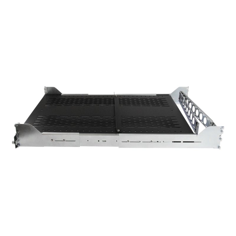 StarTech.com Estante Ventilado Deslizante de 2U con Gestión de Cableado y Profundidad Ajustable para Rack - 22,7kg