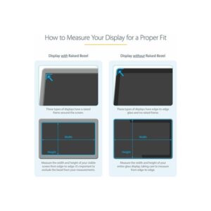 StarTech.com Filtro de Privacidad para Monitores de 18,5 Pulgadas - Pantalla de Privacidad para Reducir la Luz Azul - de Pantalla Ancha 16:9 - Mate/Brillante - Ángulo de Visión de +/-30 Grados