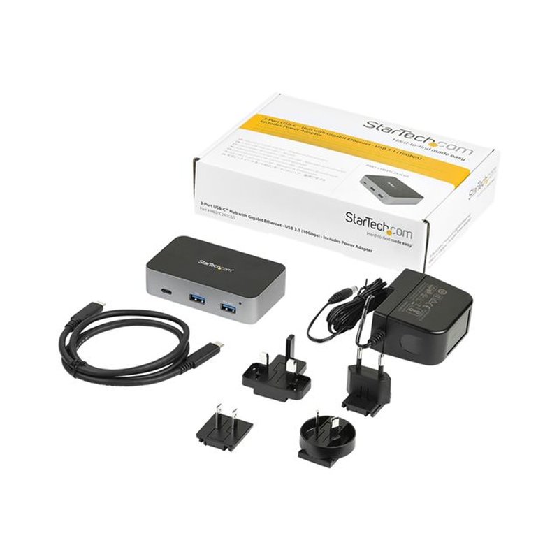 StarTech.com Hub USB-C de 3 Puertos con Puerto de Red Ethernet - USB 3.2 Gen 2 (10Gbps) - Alimentado - 2xUSB-A 1xUSB-C StarTech.com Hub USB-C de 3 Puertos con Puerto de Red Ethernet - USB 3.2 Gen 2 (10Gbps) - Alimentado - 2xUSB-A 1xUSB-C - Imagen 5