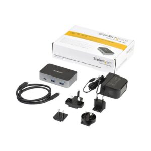 StarTech.com Hub USB-C de 3 Puertos con Puerto de Red Ethernet - USB 3.2 Gen 2 (10Gbps) - Alimentado - 2xUSB-A 1xUSB-C StarTech.com Hub USB-C de 3 Puertos con Puerto de Red Ethernet - USB 3.2 Gen 2 (10Gbps) - Alimentado - 2xUSB-A 1xUSB-C