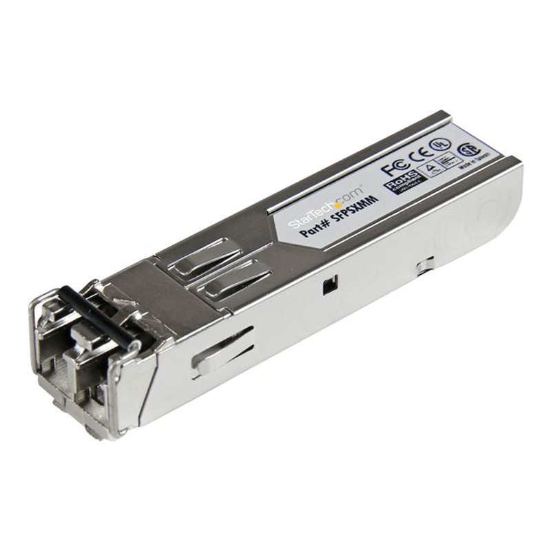 StarTech.com Módulo SFP Compatible con MSA sin Codificar - 1000BASE-SX - Transceptor Óptico de Fibra Multimodo (MMF) de 1GbE - SFP Ethernet Gigabit de 1Gb - LC - 550m - 850nm - DDM