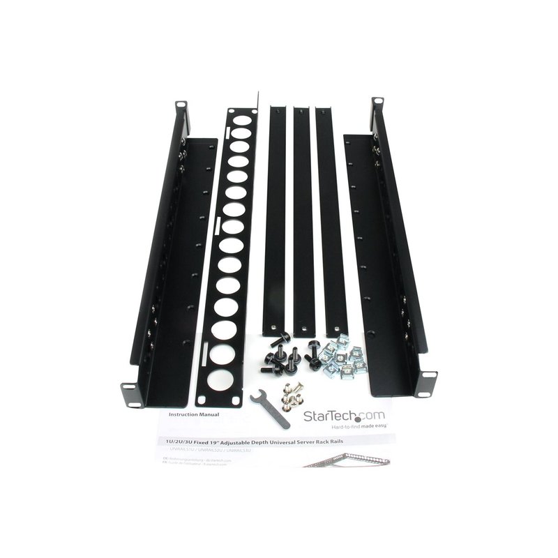 StarTech.com Rieles Universales Fijos de Profundidad Ajustable para Rack de Servidores 19" 1U StarTech.com Rieles Universales Fijos de Profundidad Ajustable para Rack de Servidores 19" 1U