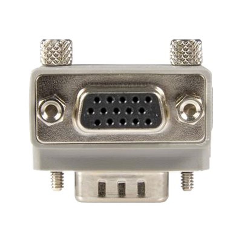StarTech.com Right Angle VGA / VGA Cable Adapter Type 1 - M/F DB15 Gris
