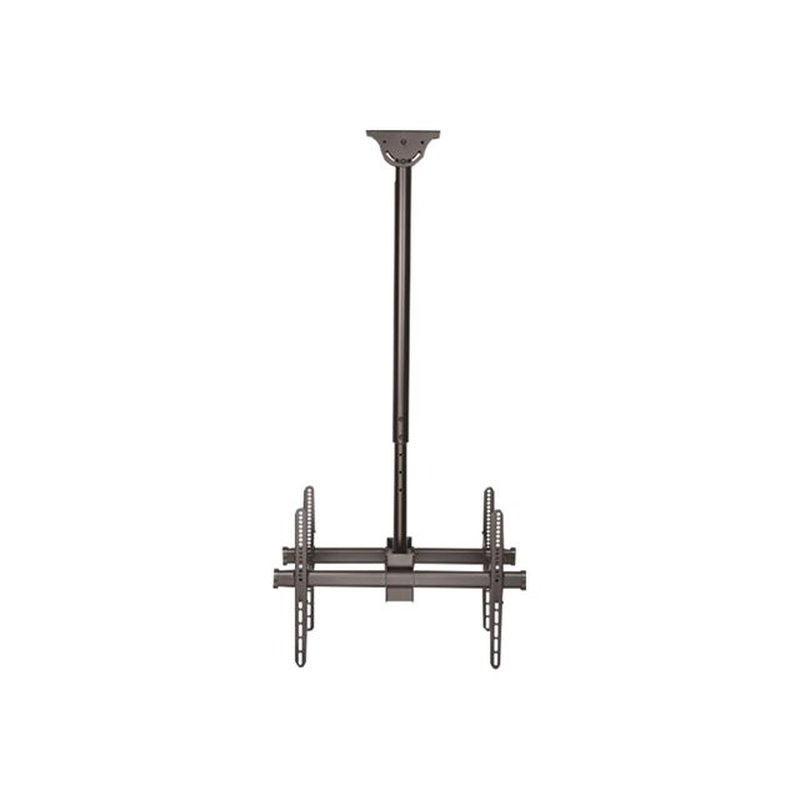 StarTech.com Soporte de Techo para 2 TV - Soporte VESA de Colgar de Alta Resistencia para 2 Pantallas de 32" a 75" - Poste Telescópico Ajustable de 1,06m a 1,52m Inclinación/Giro/Rotación - Imagen 3