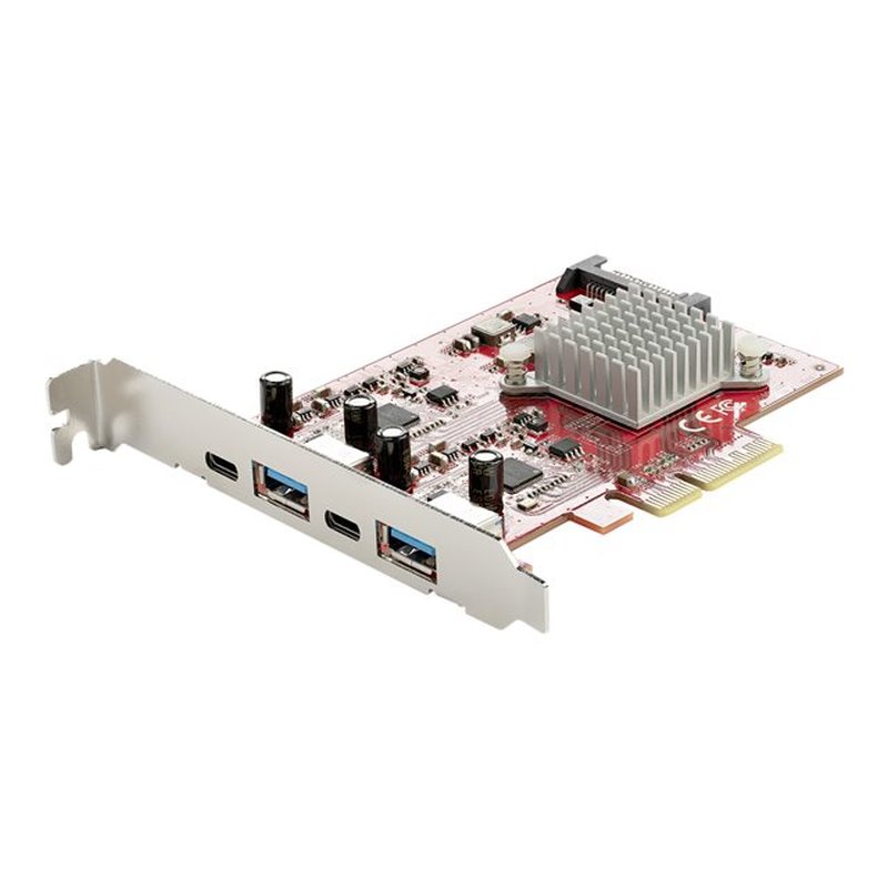 StarTech.com Tarjeta PCIe de 4 Puertos USB - Tarjeta de Expansión PCI Express USB de 10Gbps con 2 Controladores - 2 Puertos USB-C y 2 Puertos USB-A (USB 3.2 Gen 2) - Tarjeta PCI-e USB/USB-C StarTech.com Tarjeta PCIe de 4 Puertos USB - Tarjeta de Expansión PCI Express USB de 10Gbps con 2 Controladores - 2 Puertos USB-C y 2 Puertos USB-A (USB 3.2 Gen 2) - Tarjeta PCI-e USB/USB-C