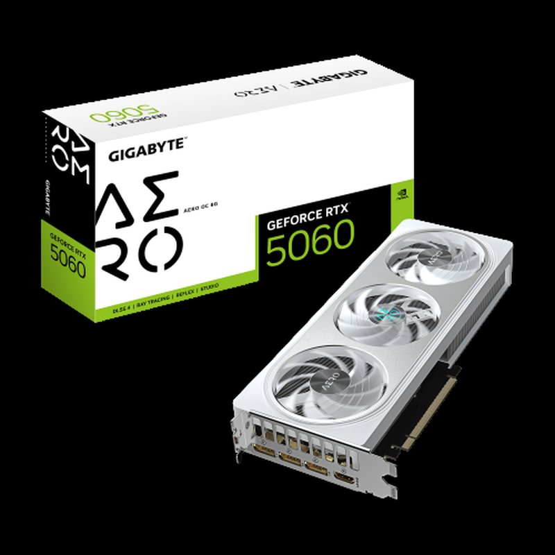 TARJETA GRAFICA GIGABYTE RTX 5060 AERO OC 8GB GDDR7